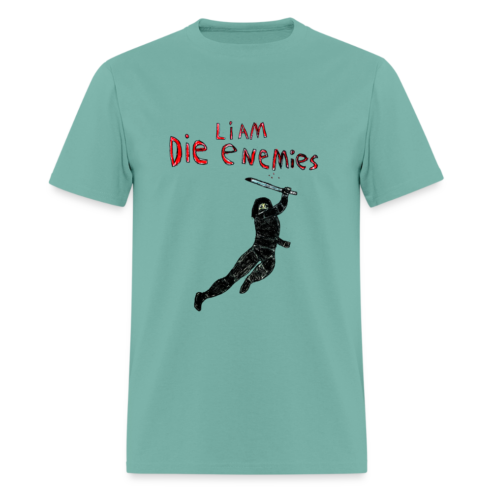 DC26 Liam's "Die Enemies" T-shirt - aquatic