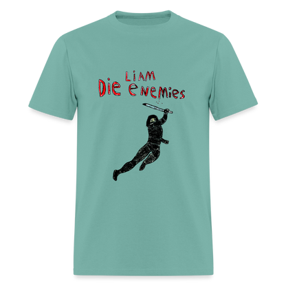 DC26 Liam's "Die Enemies" T-shirt - aquatic