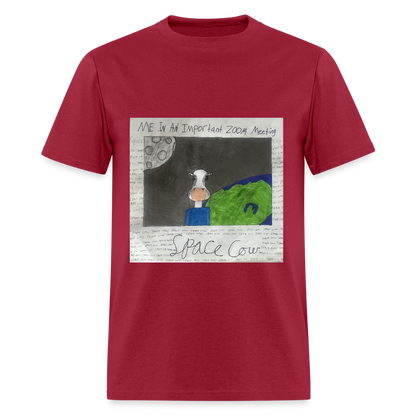 DC25 Blake's "Space Cow" T-Shirt - dark red