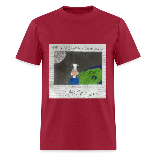 DC25 Blake's "Space Cow" T-Shirt - dark red