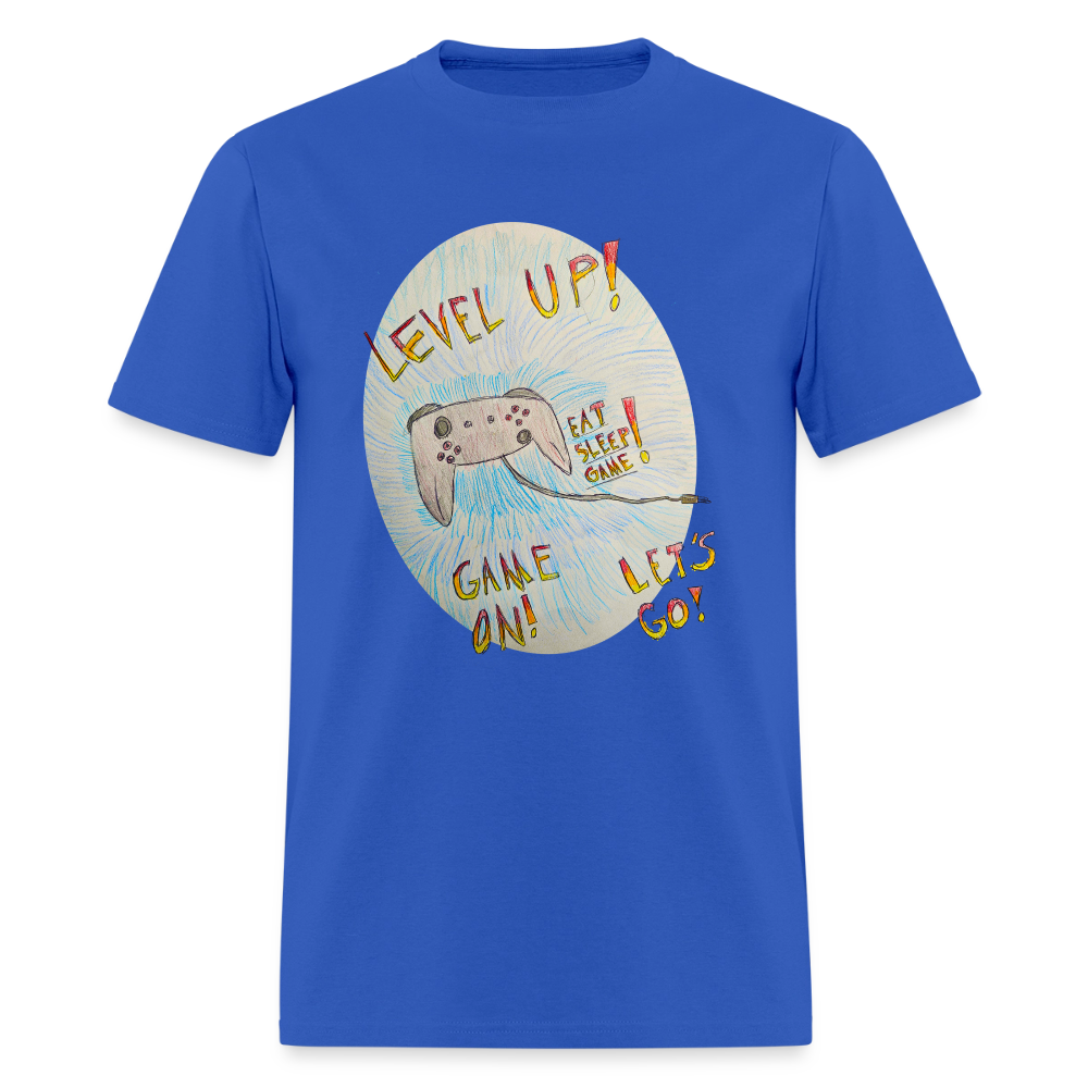 DC26 Wyatt's "Level Up!" T-shirt - royal blue