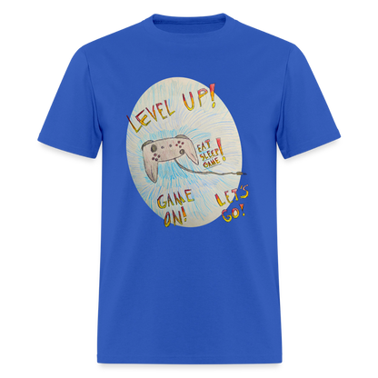 DC26 Wyatt's "Level Up!" T-shirt - royal blue