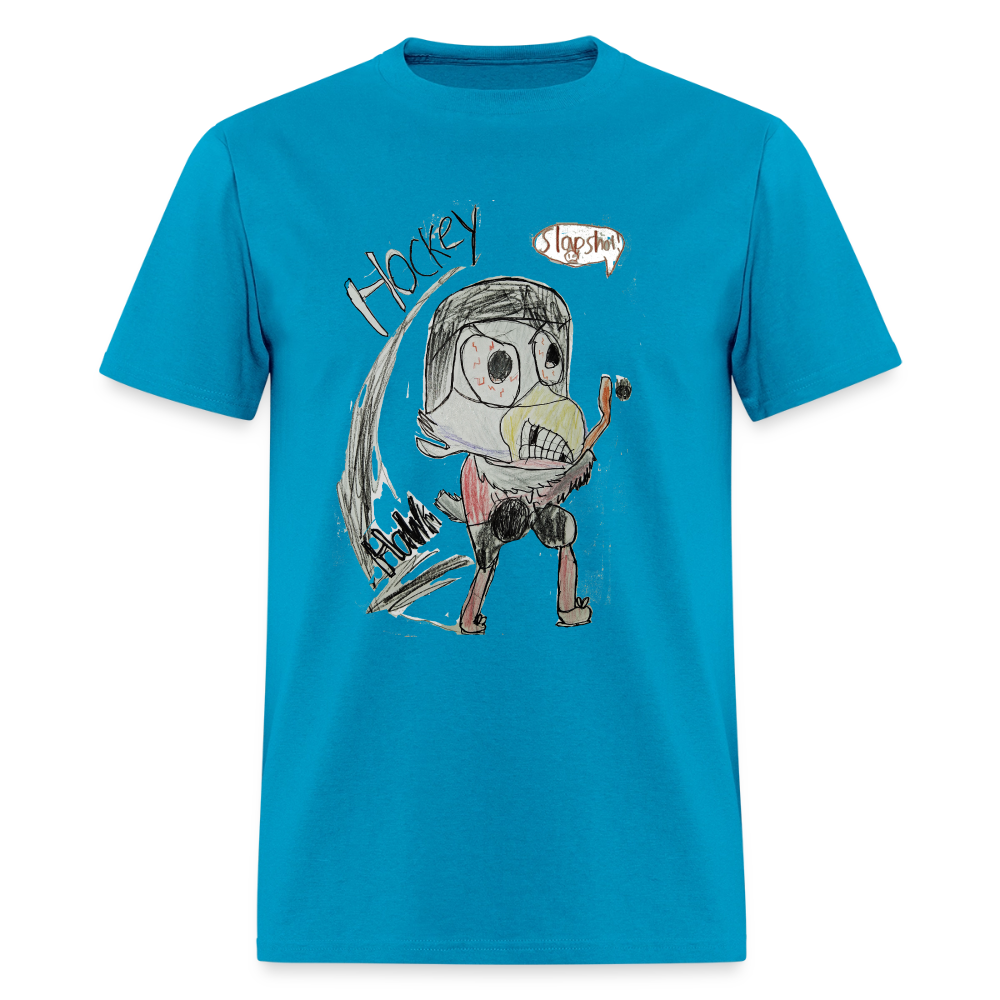 DC26 luca's "Hockey Hawk" T-shirt - turquoise