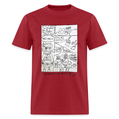 DC26 Jamie's "Cowboy Froggie" T-shirt - dark red