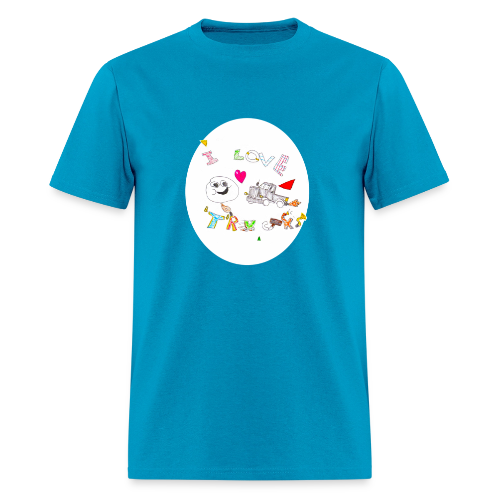 DC26 Victor's "Love Trucks" T-shirt - turquoise