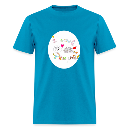 DC26 Victor's "Love Trucks" T-shirt - turquoise