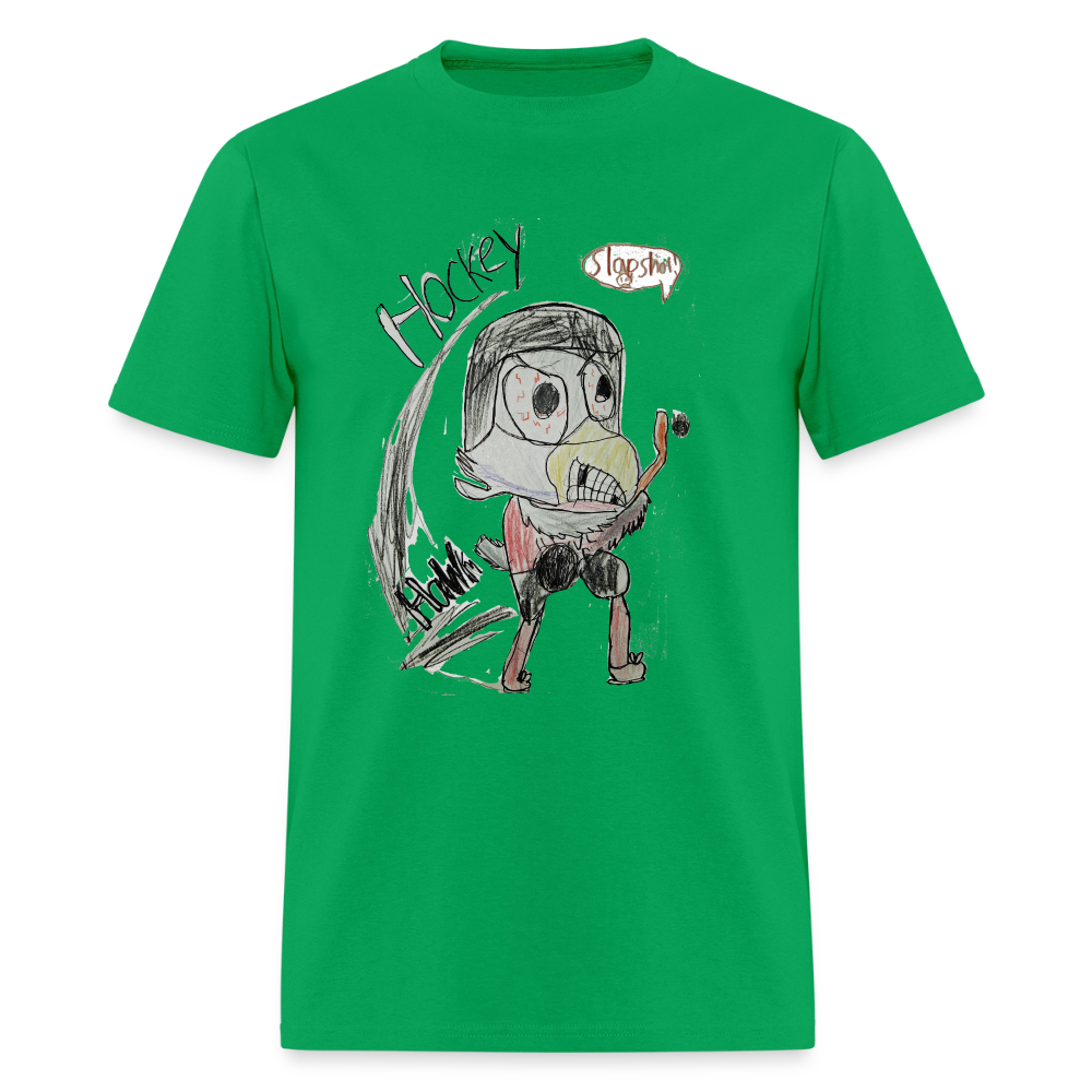 DC26 luca's "Hockey Hawk" T-shirt - bright green