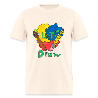 DC25 Brayden's "Let's Draw" T-shirt - natural