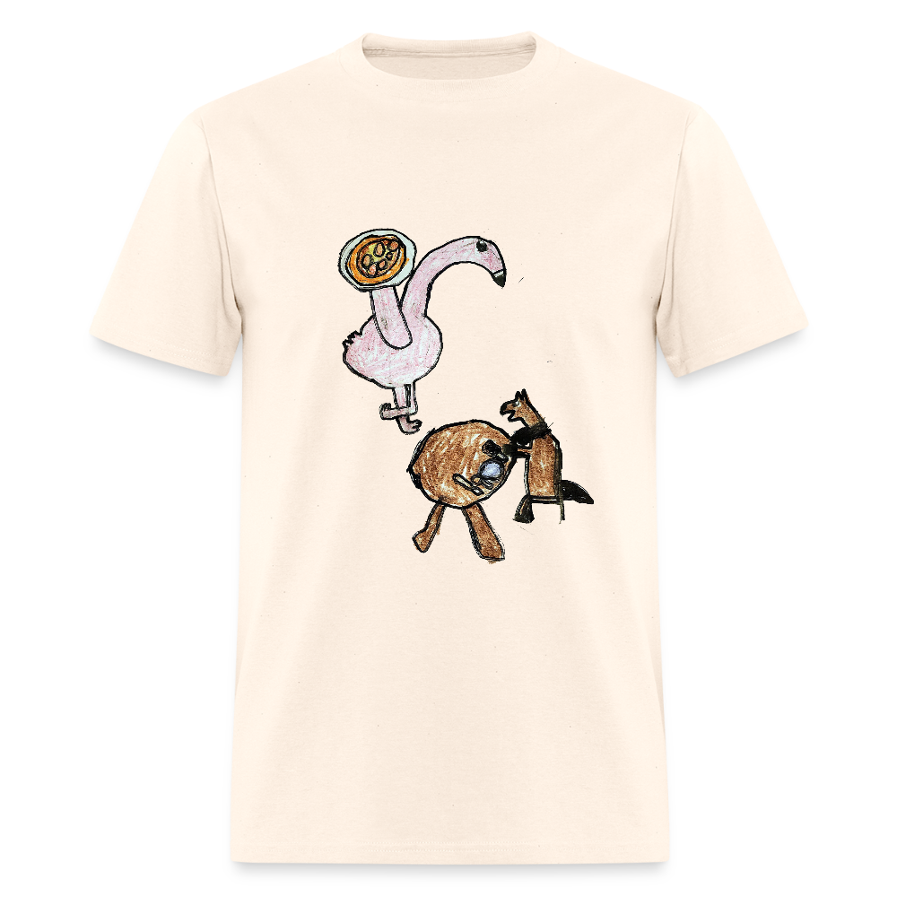 DC25 Evelyn's "Flamingo Pizzeria" T-Shirt - natural