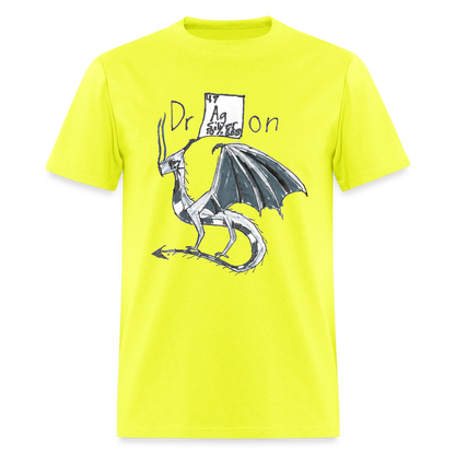 DC26 Francesca's "Silver Dragon" T-shirt - safety green
