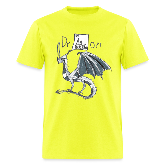 DC26 Francesca's "Silver Dragon" T-shirt - safety green