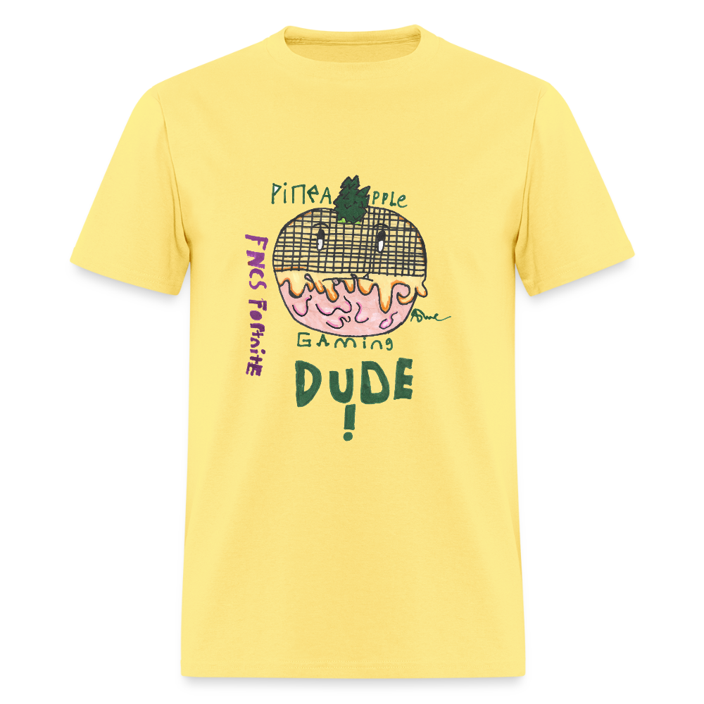 DC25 Asher's "Pineapple Gaming" T-Shirt - cornsilk