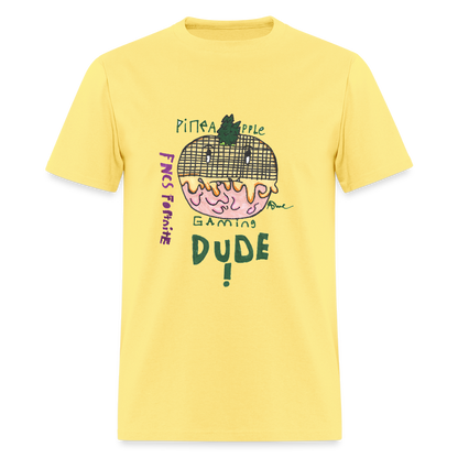 DC25 Asher's "Pineapple Gaming" T-Shirt - cornsilk