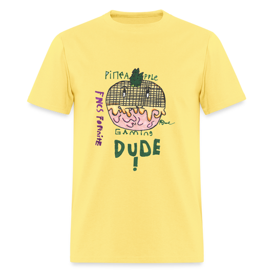 DC25 Asher's "Pineapple Gaming" T-Shirt - cornsilk