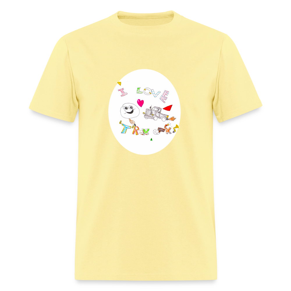 DC26 Victor's "Love Trucks" T-shirt - cornsilk