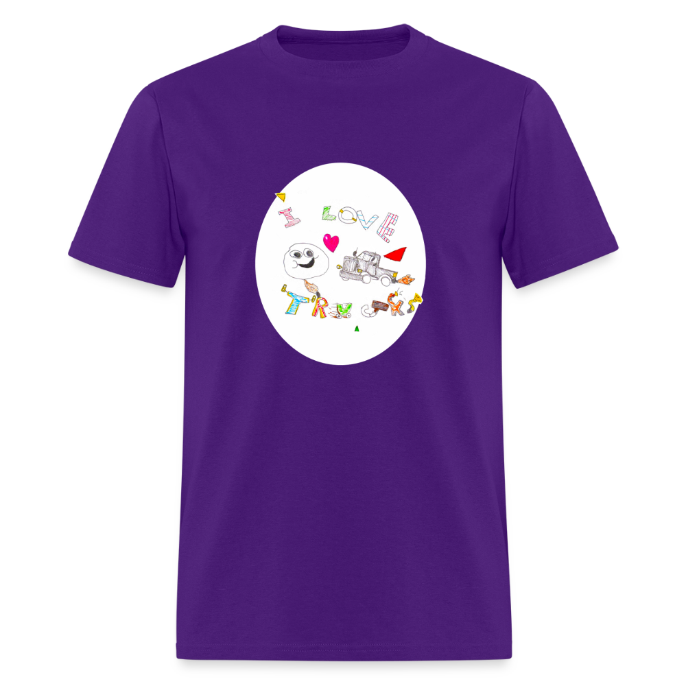 DC26 Victor's "Love Trucks" T-shirt - purple