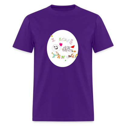 DC26 Victor's "Love Trucks" T-shirt - purple
