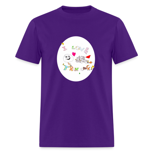 DC26 Victor's "Love Trucks" T-shirt - purple