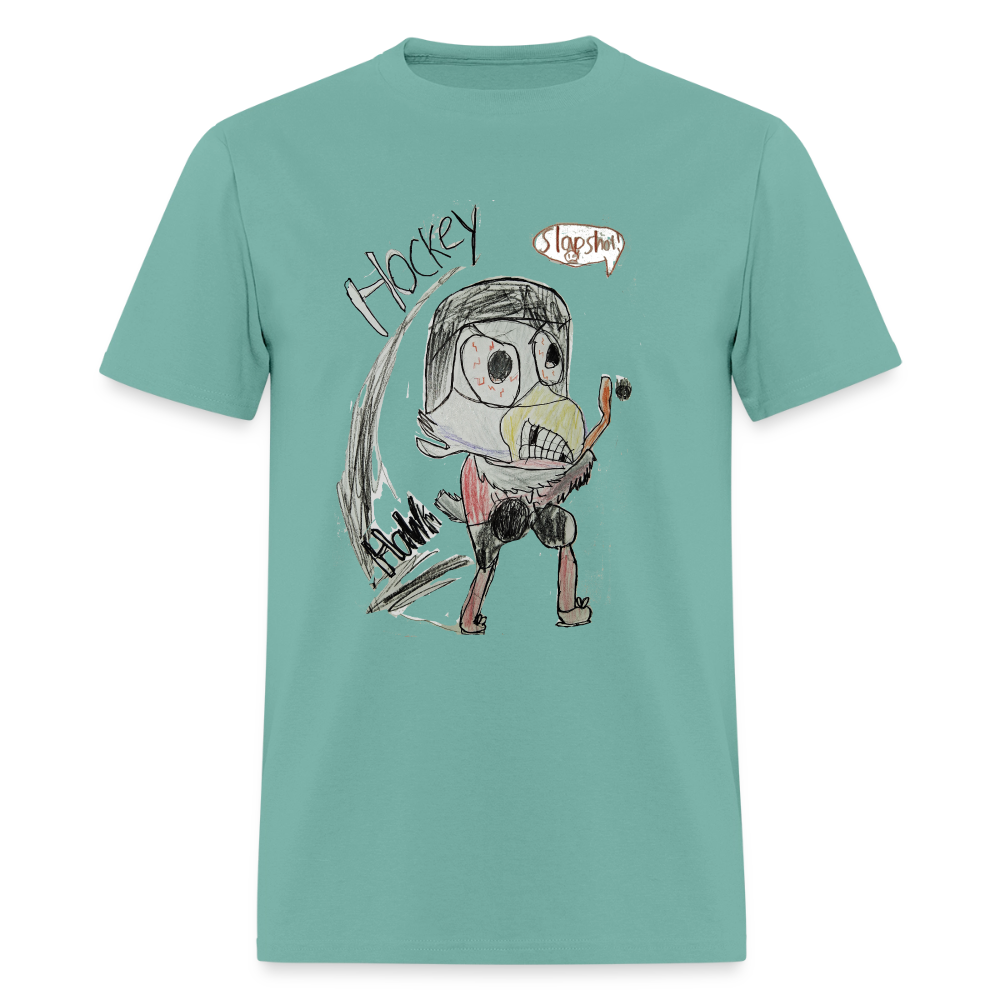 DC26 luca's "Hockey Hawk" T-shirt - aquatic