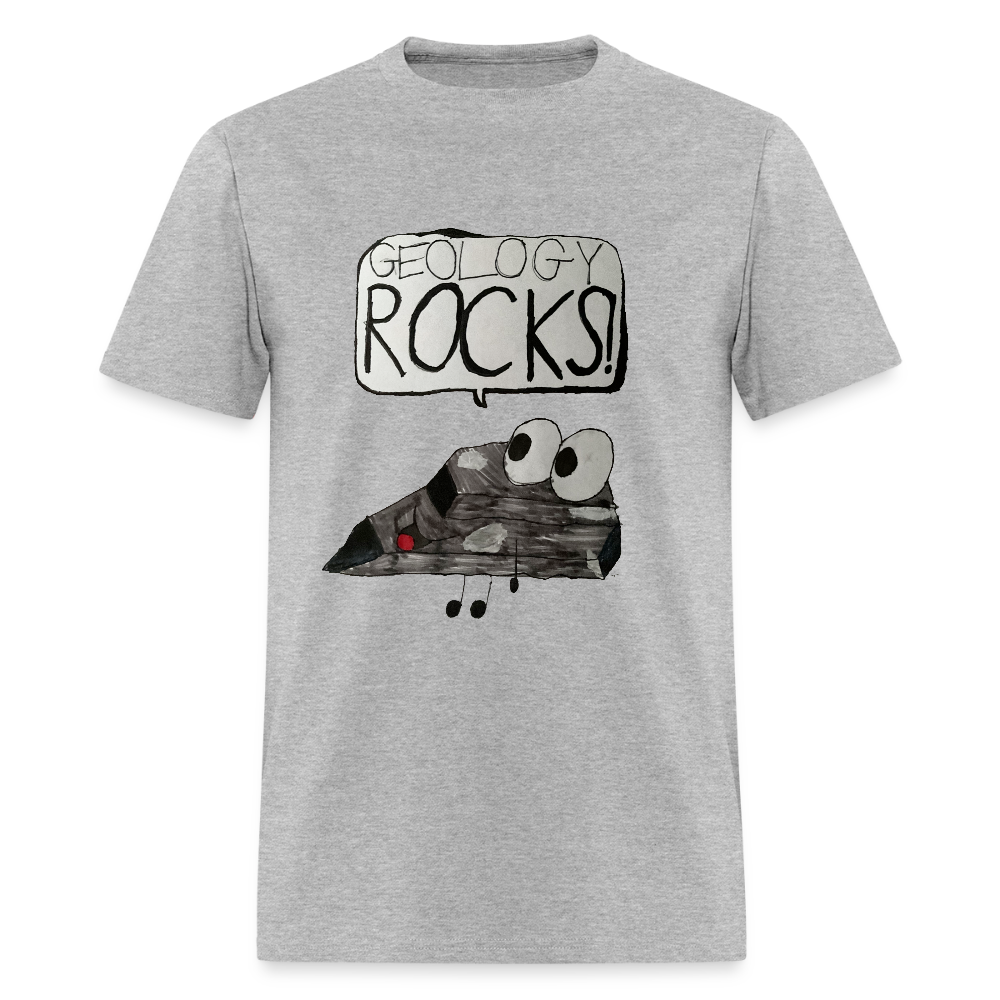 DC25 Parker's "Geology Rocks" T-Shirt - heather gray