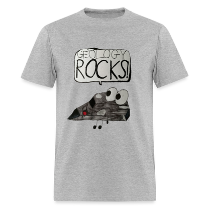DC25 Parker's "Geology Rocks" T-Shirt - heather gray
