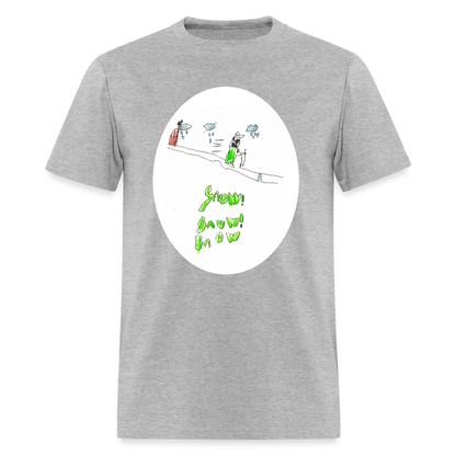DC26 Peter's "Snow Snow Snow" T-shirt - heather gray