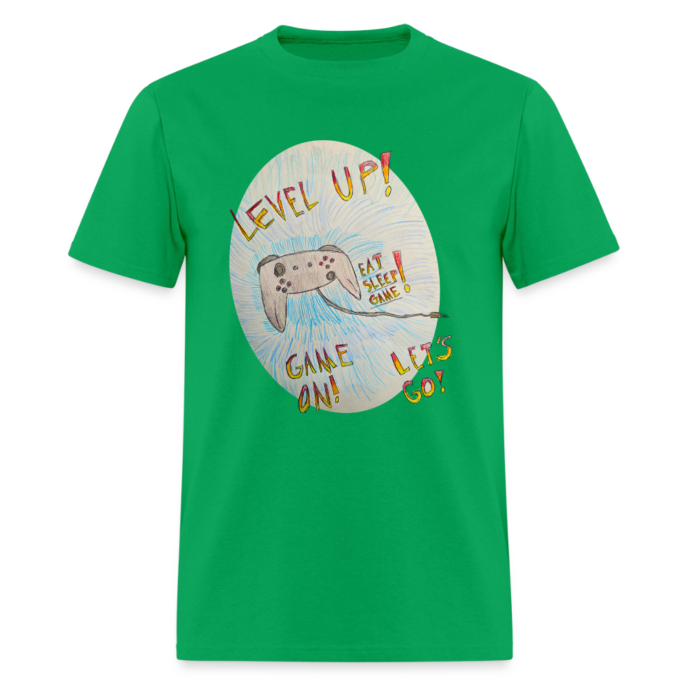DC26 Wyatt's "Level Up!" T-shirt - bright green