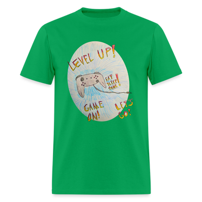 DC26 Wyatt's "Level Up!" T-shirt - bright green