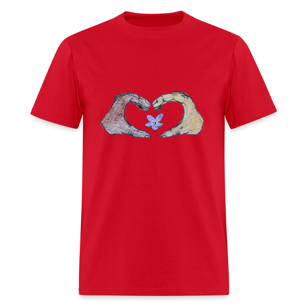 DC25 Gracie's " Heart Hands" T-Shirt - red