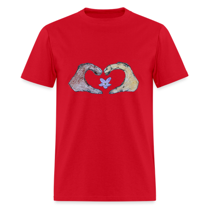 DC25 Gracie's " Heart Hands" T-Shirt - red