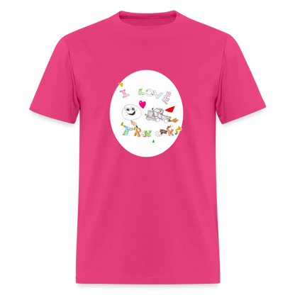 DC26 Victor's "Love Trucks" T-shirt - fuchsia