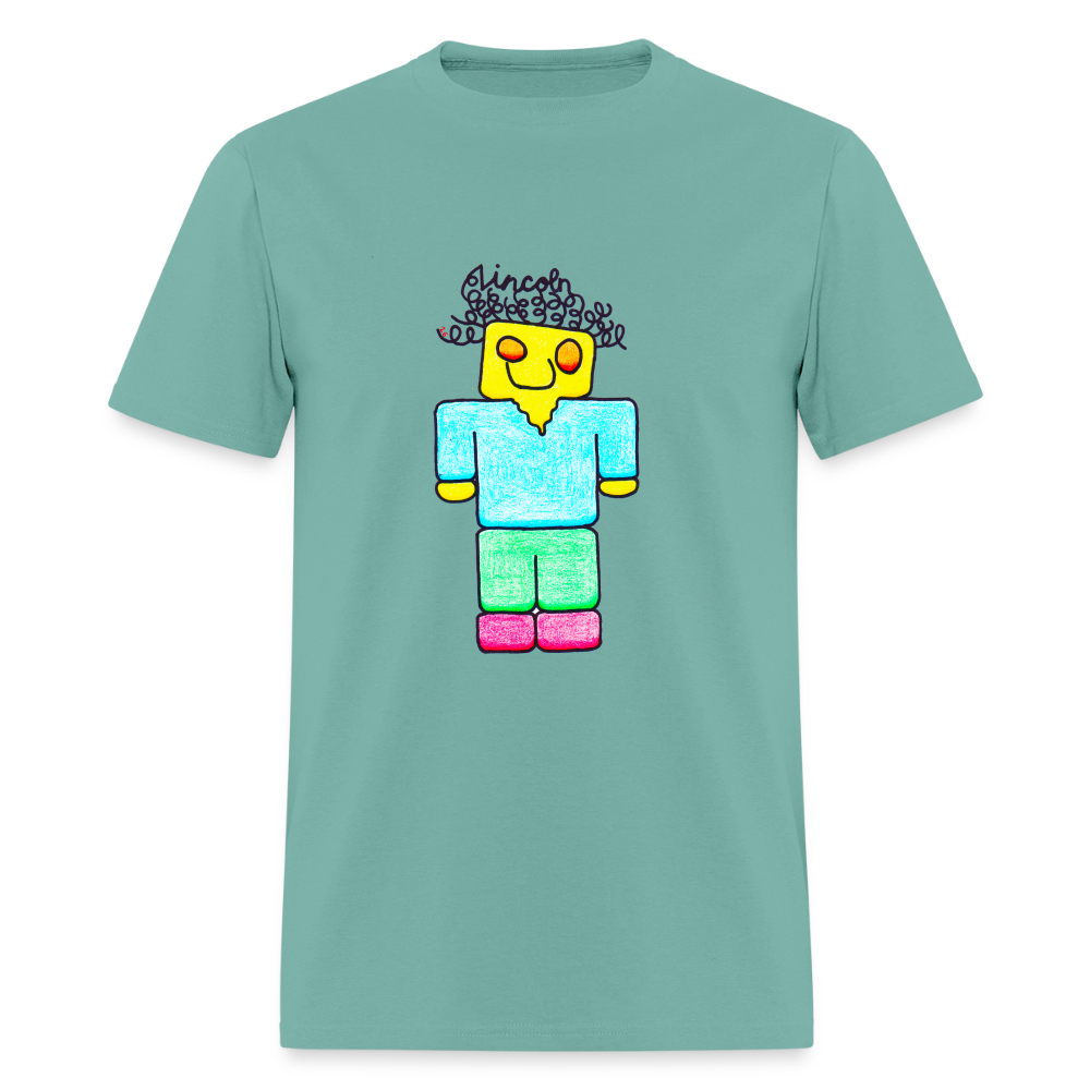 DC26 Lincoln's "Mine Craft Me" T-shirt - aquatic