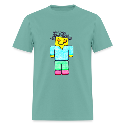 DC26 Lincoln's "Mine Craft Me" T-shirt - aquatic