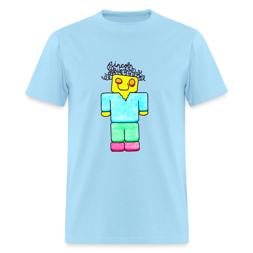 DC26 Lincoln's "Mine Craft Me" T-shirt - powder blue