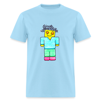 DC26 Lincoln's "Mine Craft Me" T-shirt - powder blue