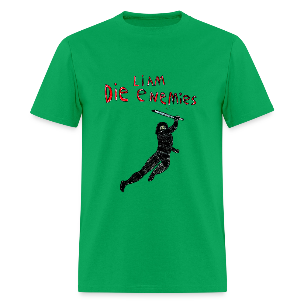 DC26 Liam's "Die Enemies" T-shirt - bright green