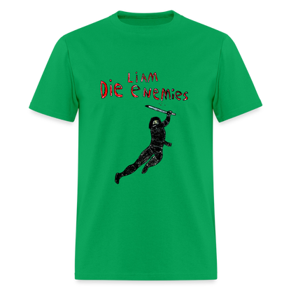 DC26 Liam's "Die Enemies" T-shirt - bright green