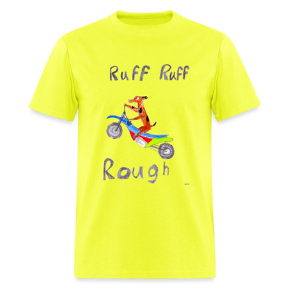 DC26 Levi's "Ruff Ruff Rough" T-shirt - safety green