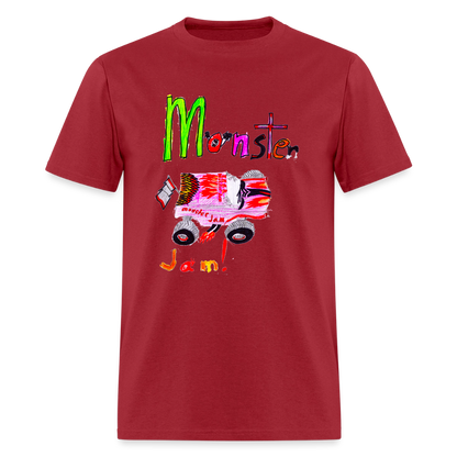 DC26 Eric's "Monster Jam" T-shirt - dark red