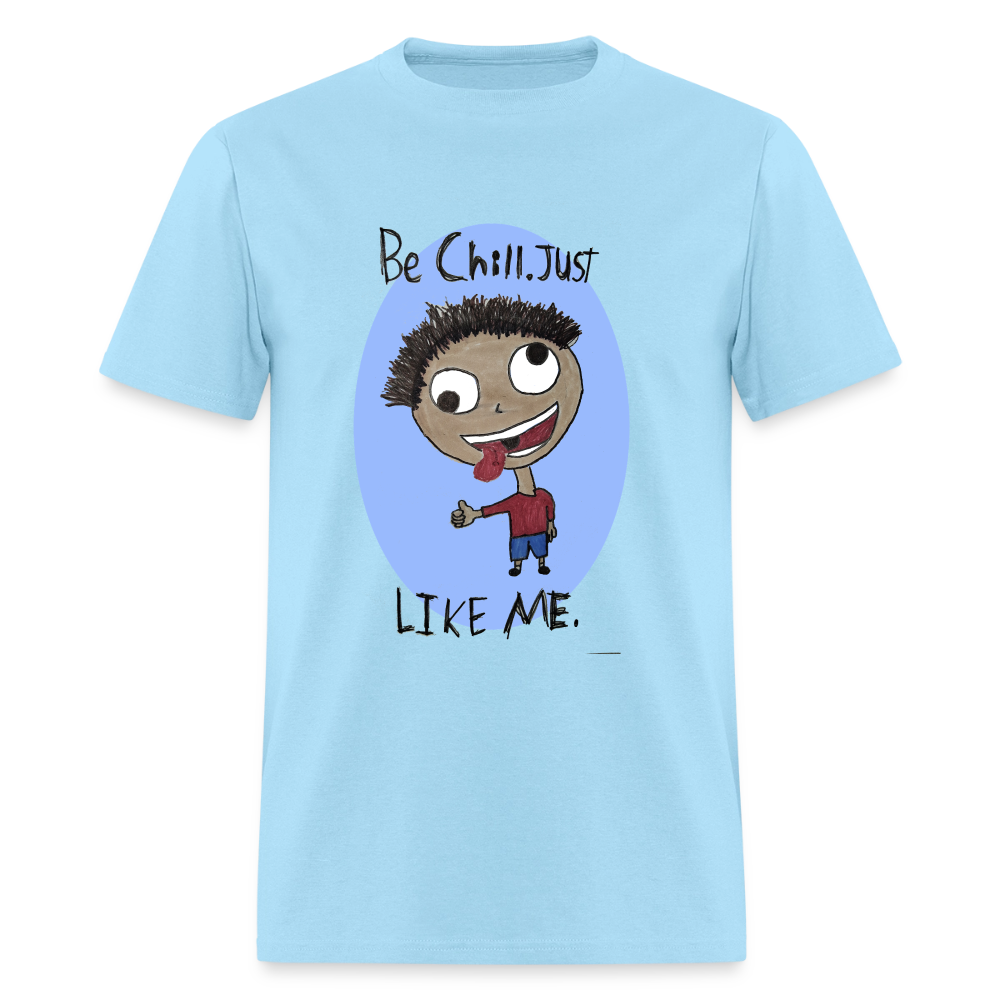 DC26 Anthony's "Be Chill" T-shirt - powder blue