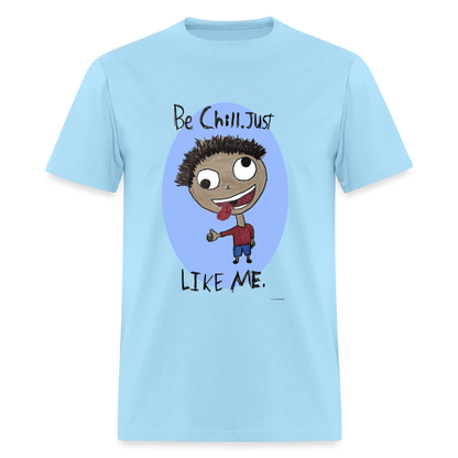 DC26 Anthony's "Be Chill" T-shirt - powder blue