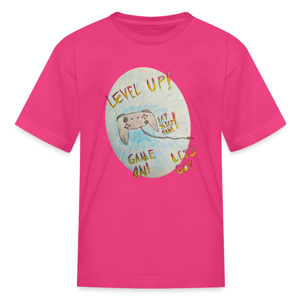 DC26 Wyatt's "Level Up!" T-shirt - fuchsia