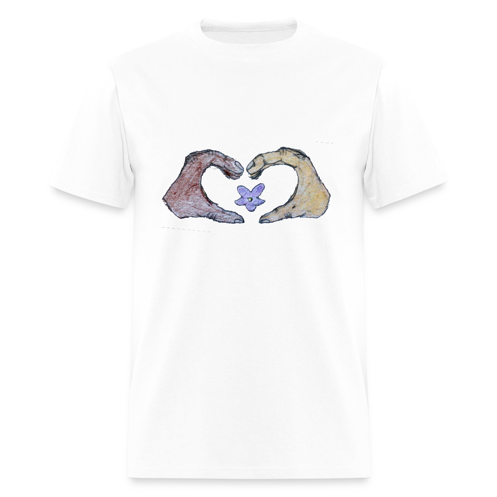 DC25 Gracie's " Heart Hands" T-Shirt - white