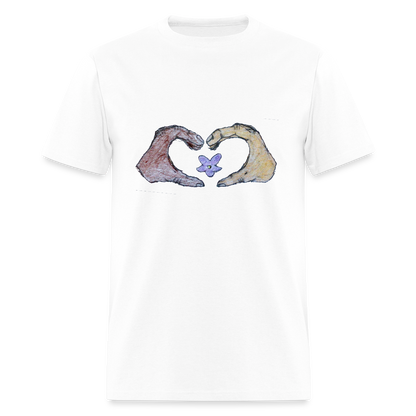 DC25 Gracie's " Heart Hands" T-Shirt - white