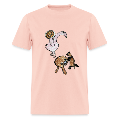 DC25 Evelyn's "Flamingo Pizzeria" T-Shirt - blush pink 
