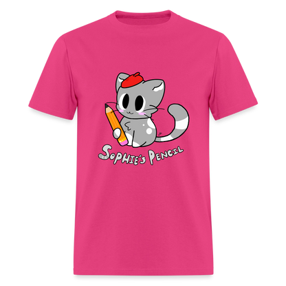 DC26 "Sophie's Pencil" T-shirt - fuchsia