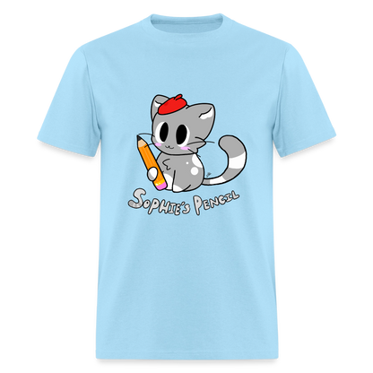 DC26 "Sophie's Pencil" T-shirt - powder blue