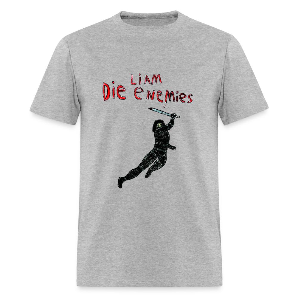 DC26 Liam's "Die Enemies" T-shirt - heather gray