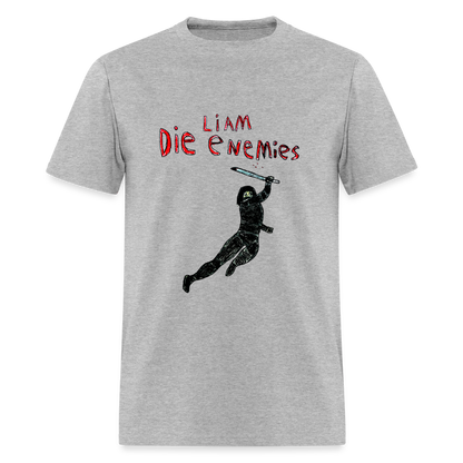 DC26 Liam's "Die Enemies" T-shirt - heather gray