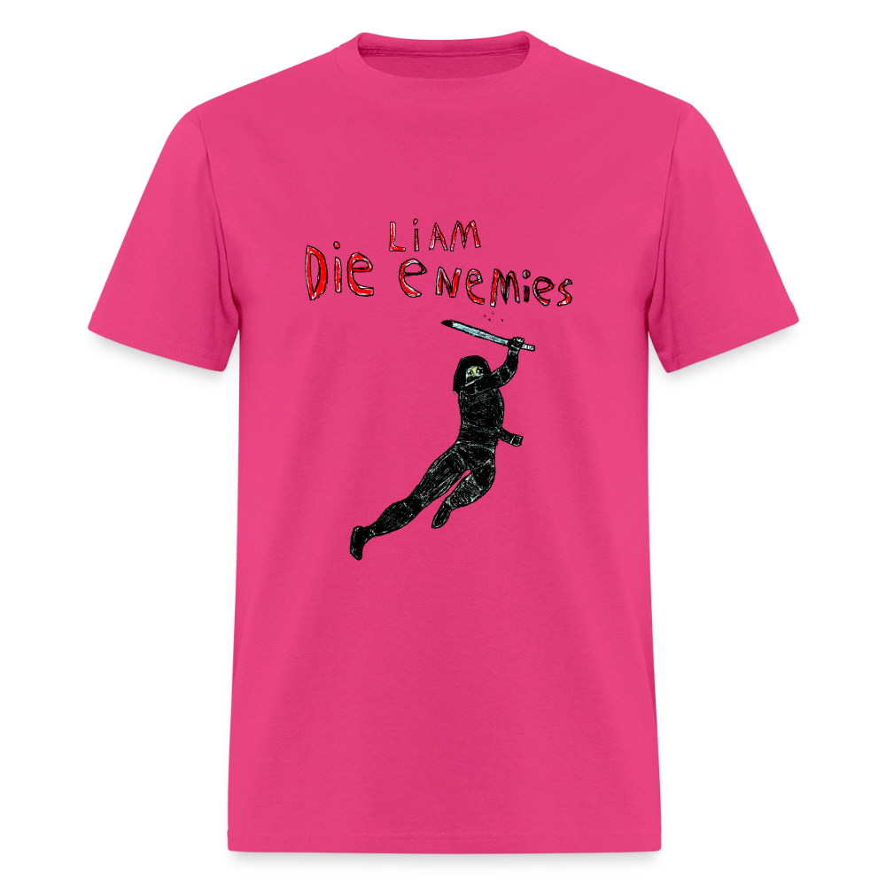 DC26 Liam's "Die Enemies" T-shirt - fuchsia